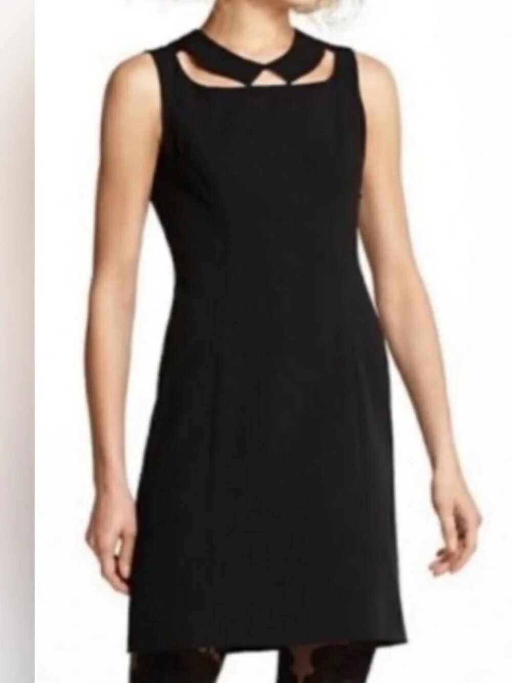 Anthropologie Postmark Black Cut Out Dress
